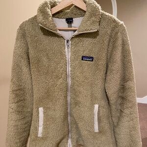 Patagonia Los Gatos Fleece Full Zip Jacket, Tan, Size M